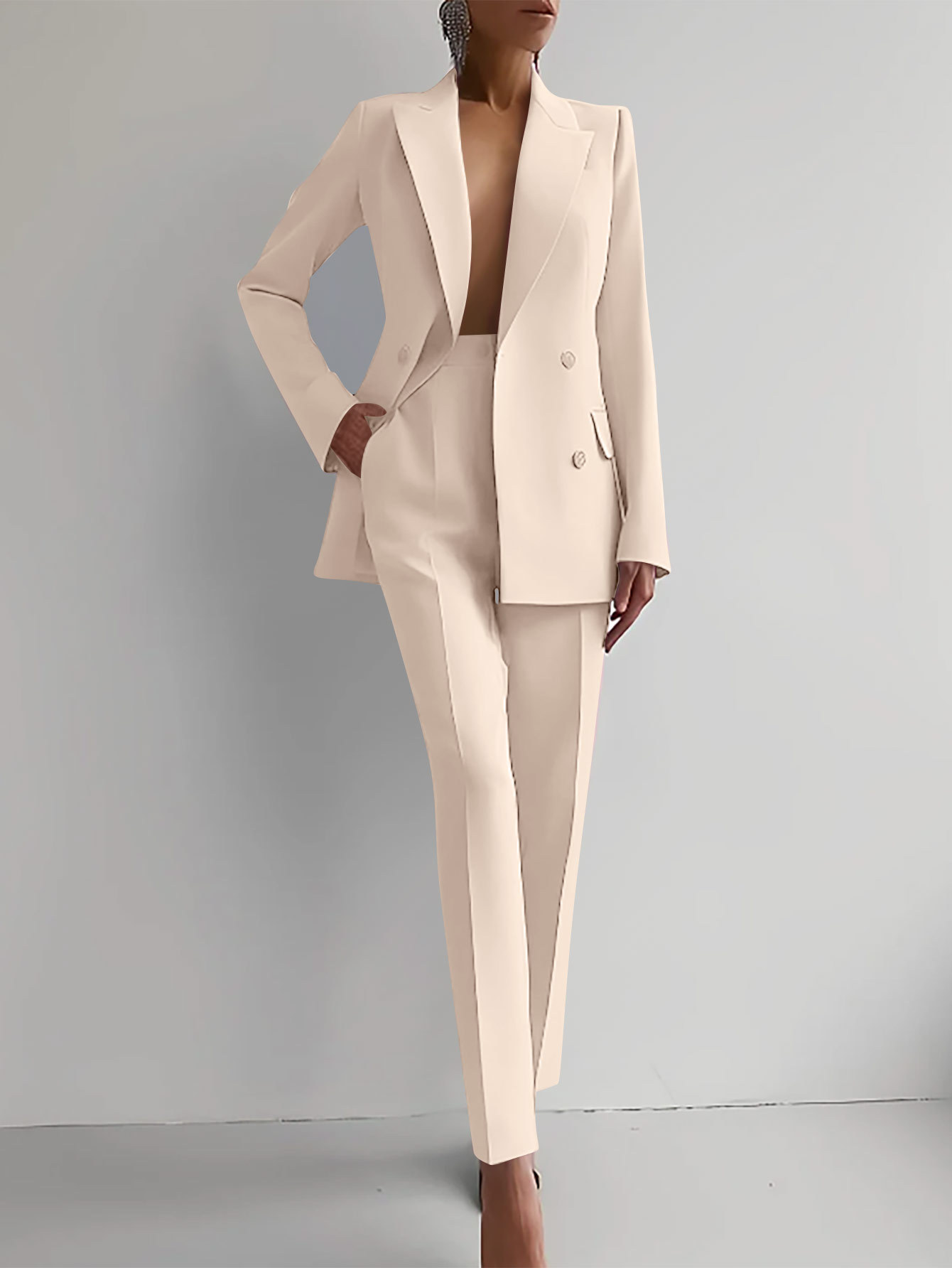 Marva – Ensemble Blazer et Pantalon Femme Élégant