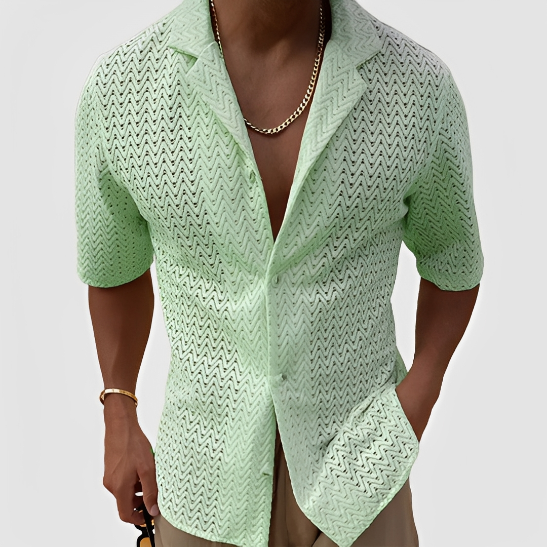 Bernie - Chemise d'été légère et aérée pour homme
