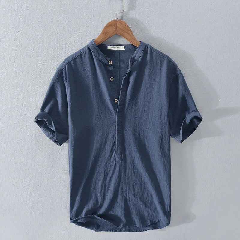 Asher - chemise à manches courtes avec boutons