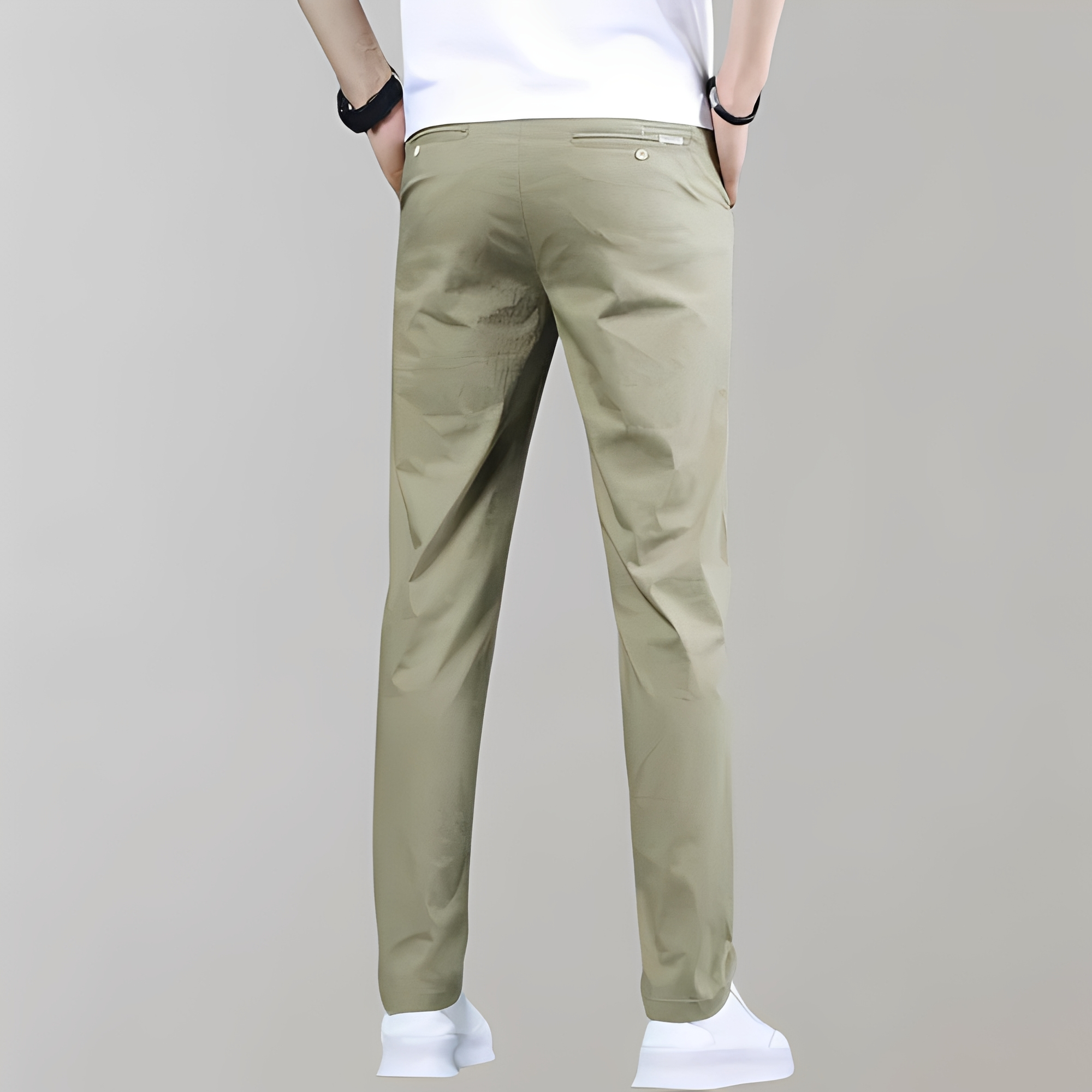 Warren - Pantalon homme tendance coupe droite