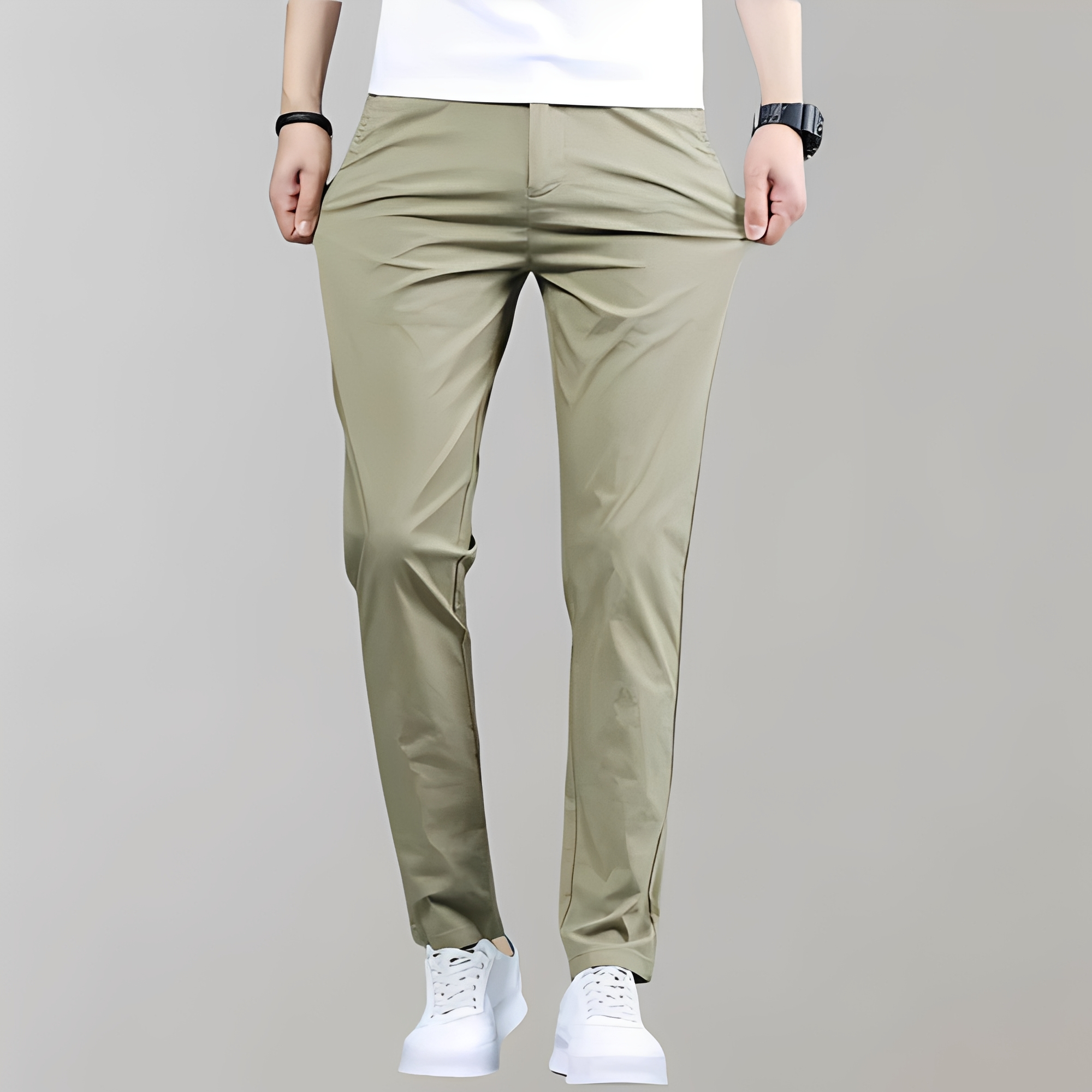 Warren - Pantalon homme tendance coupe droite