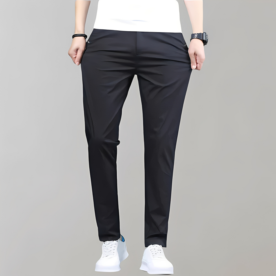 Warren - Pantalon homme tendance coupe droite