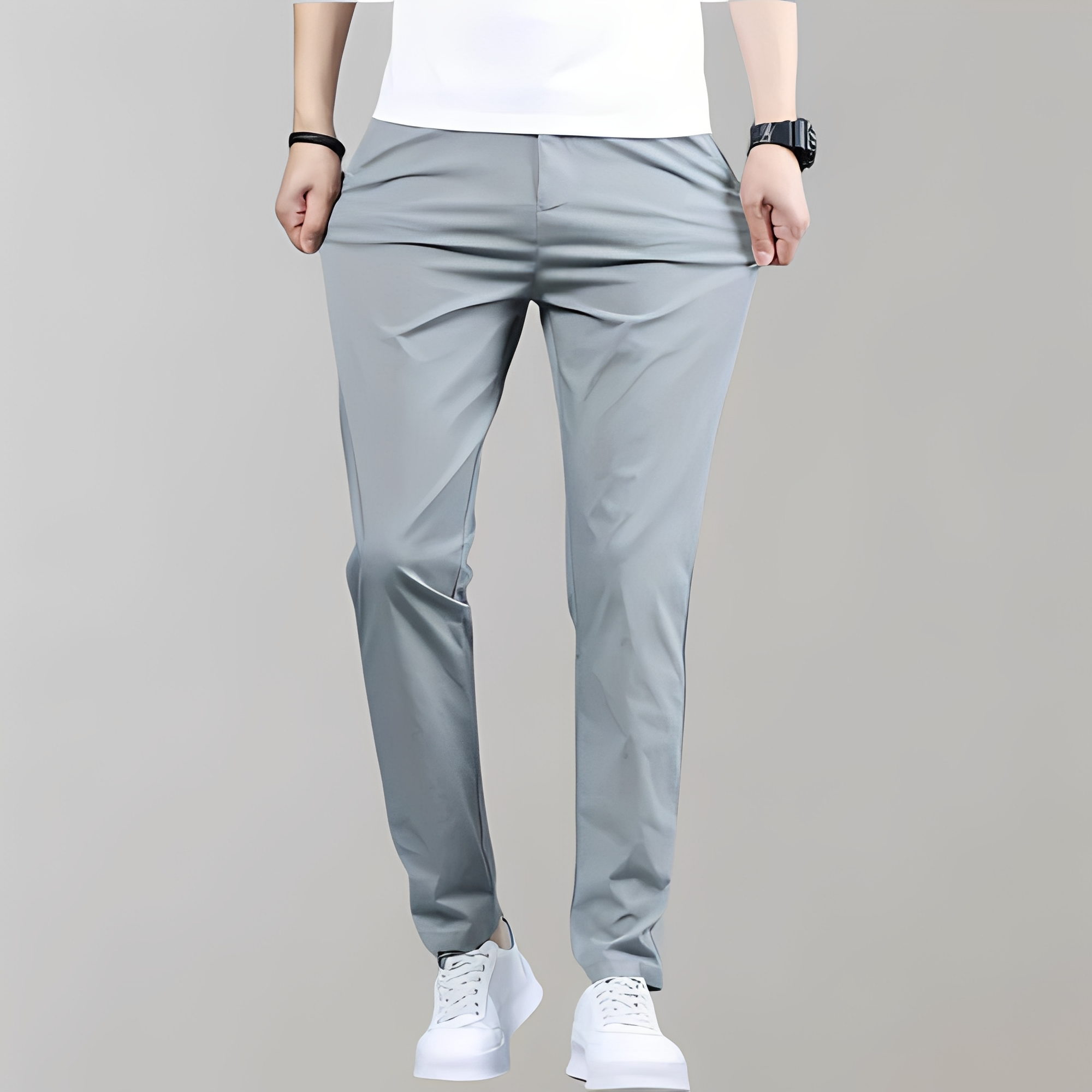 Warren - Pantalon homme tendance coupe droite