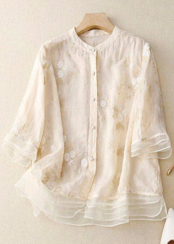 Kourtney – Blouse élégante pour femmes avec broderie