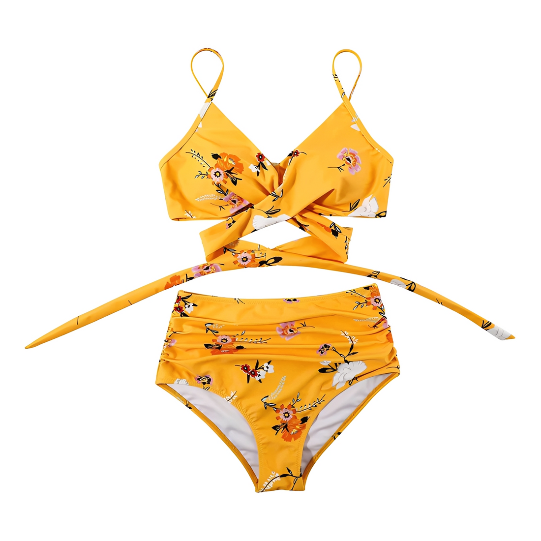 Jayah - Maillot de bain bikini femme taille haute