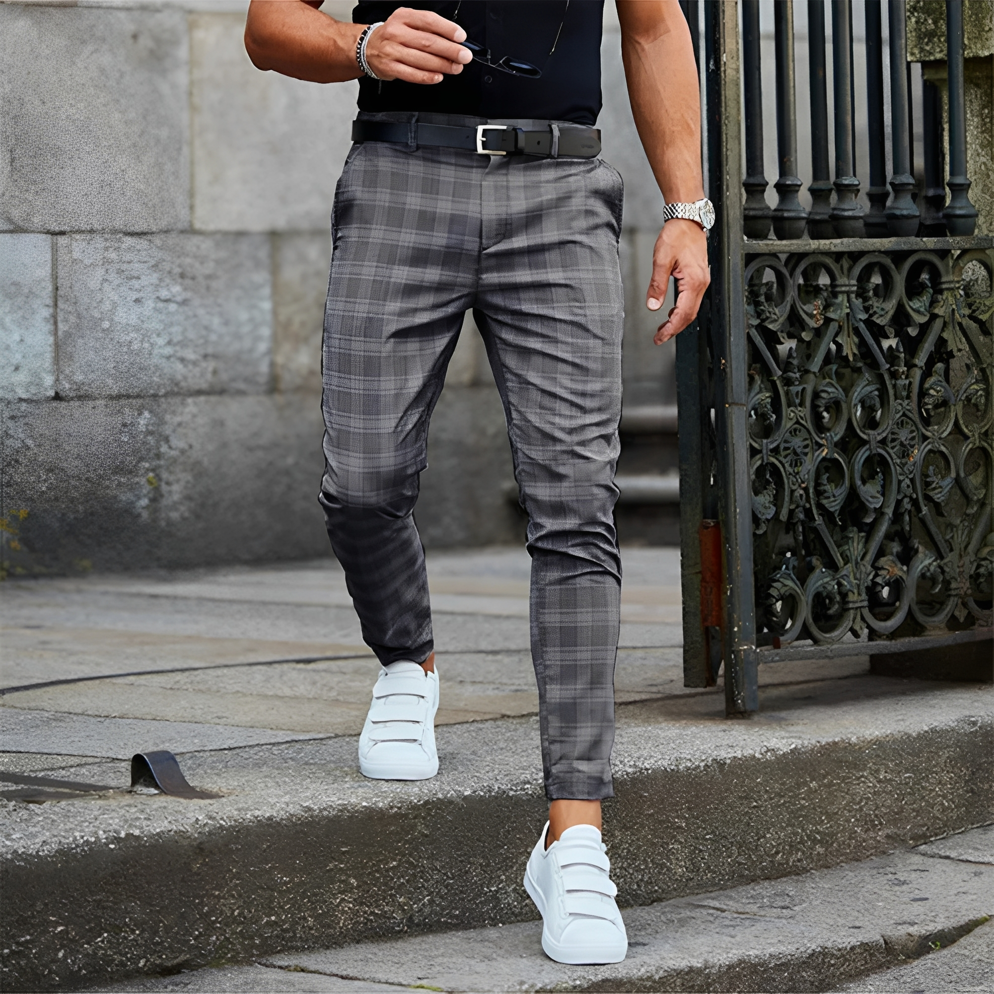 Elezer - Pantalon d'été pour homme décontracté