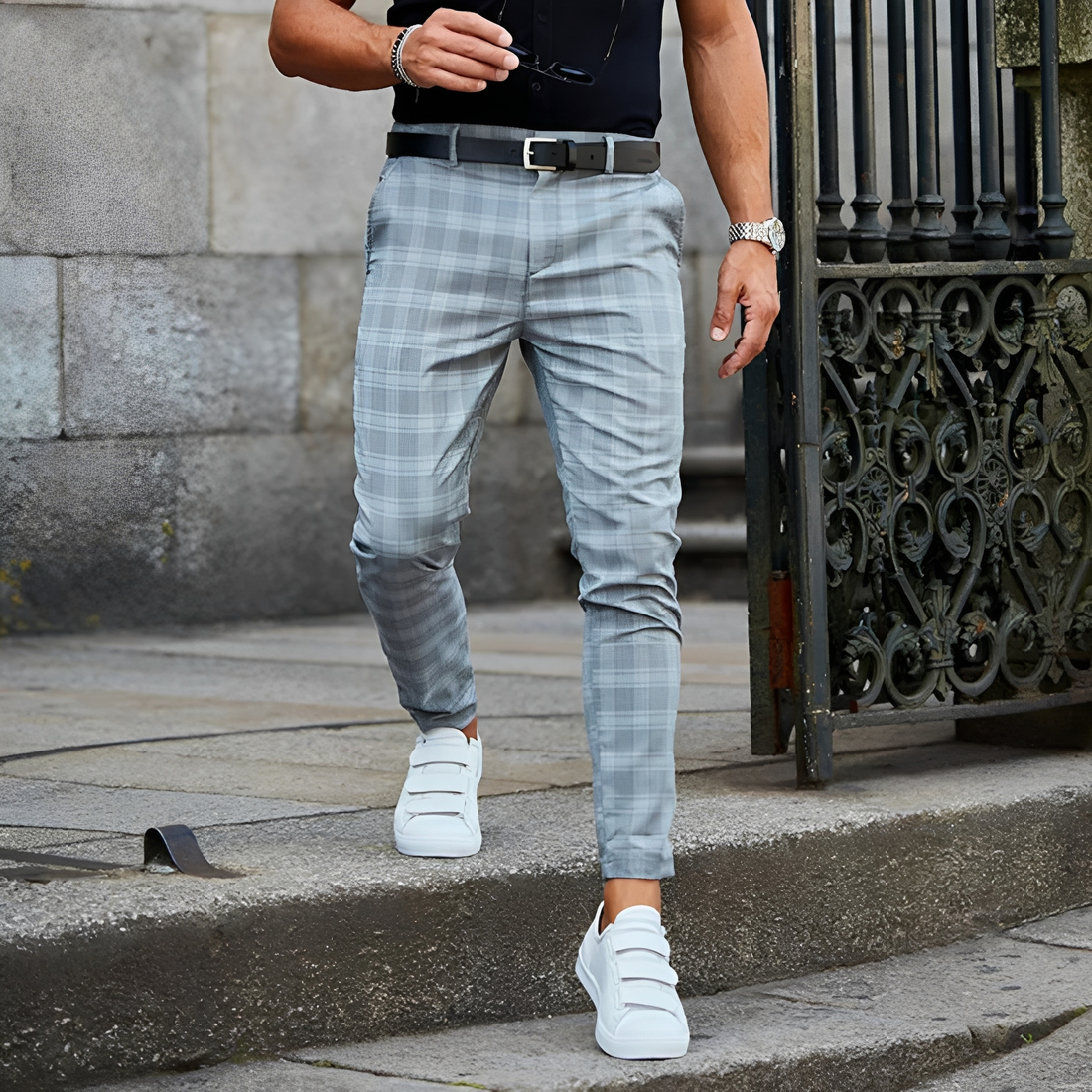 Elezer - Pantalon d'été pour homme décontracté