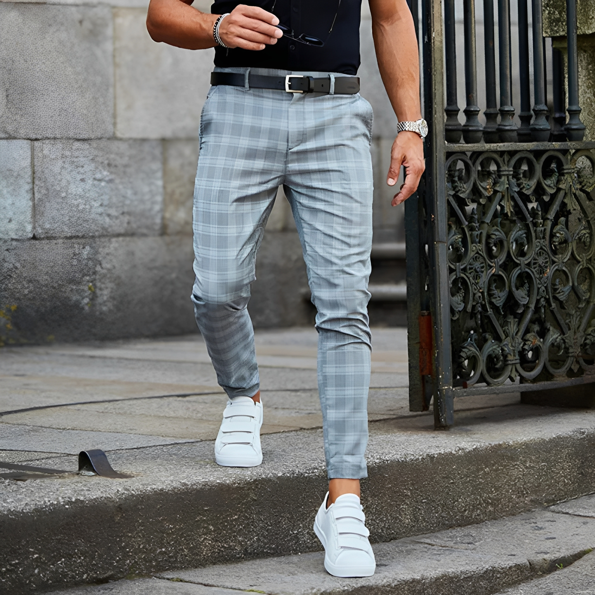 Elezer - Pantalon d'été pour homme décontracté