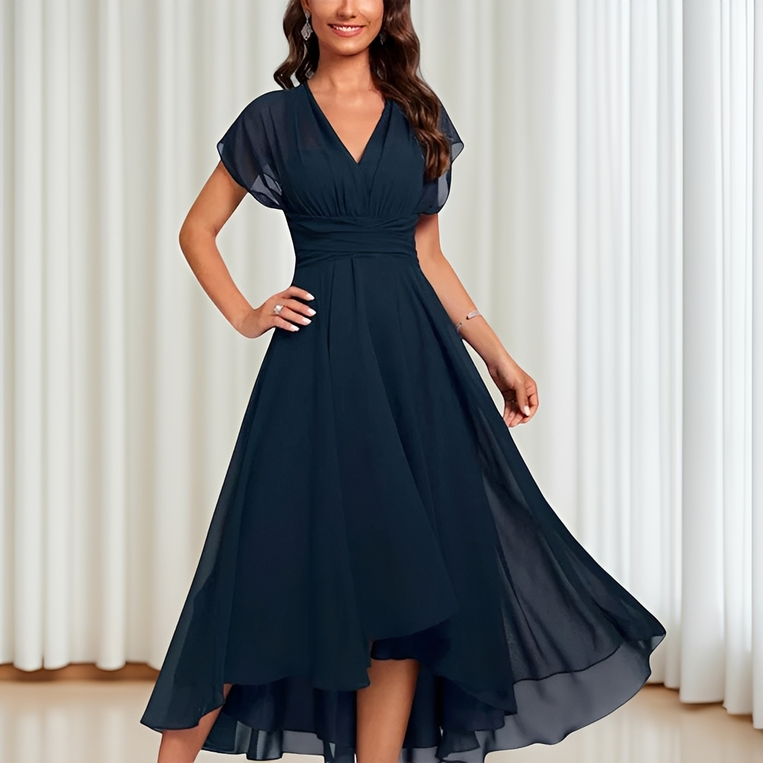 Blaine - Robe Midi pour Événement Distingué