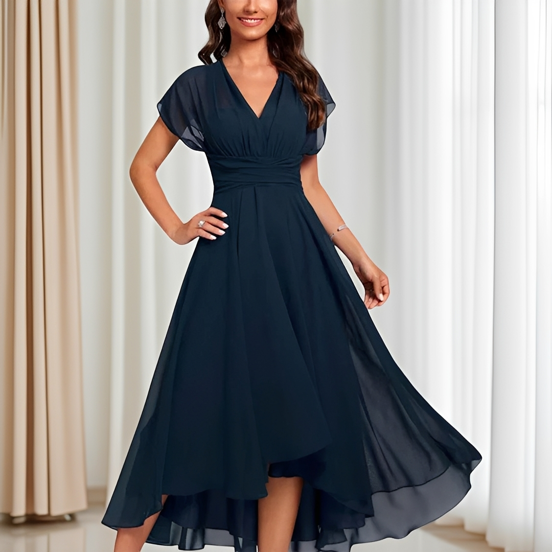 Blaine - Robe Midi pour Événement Distingué