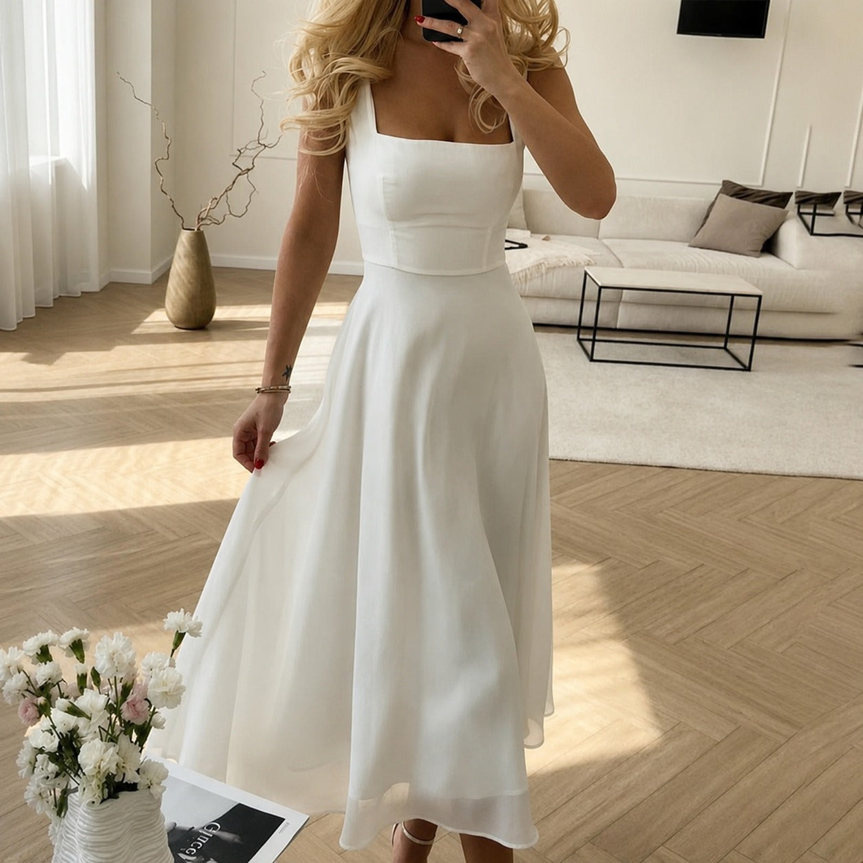 Eva - Robe élégante sans manches