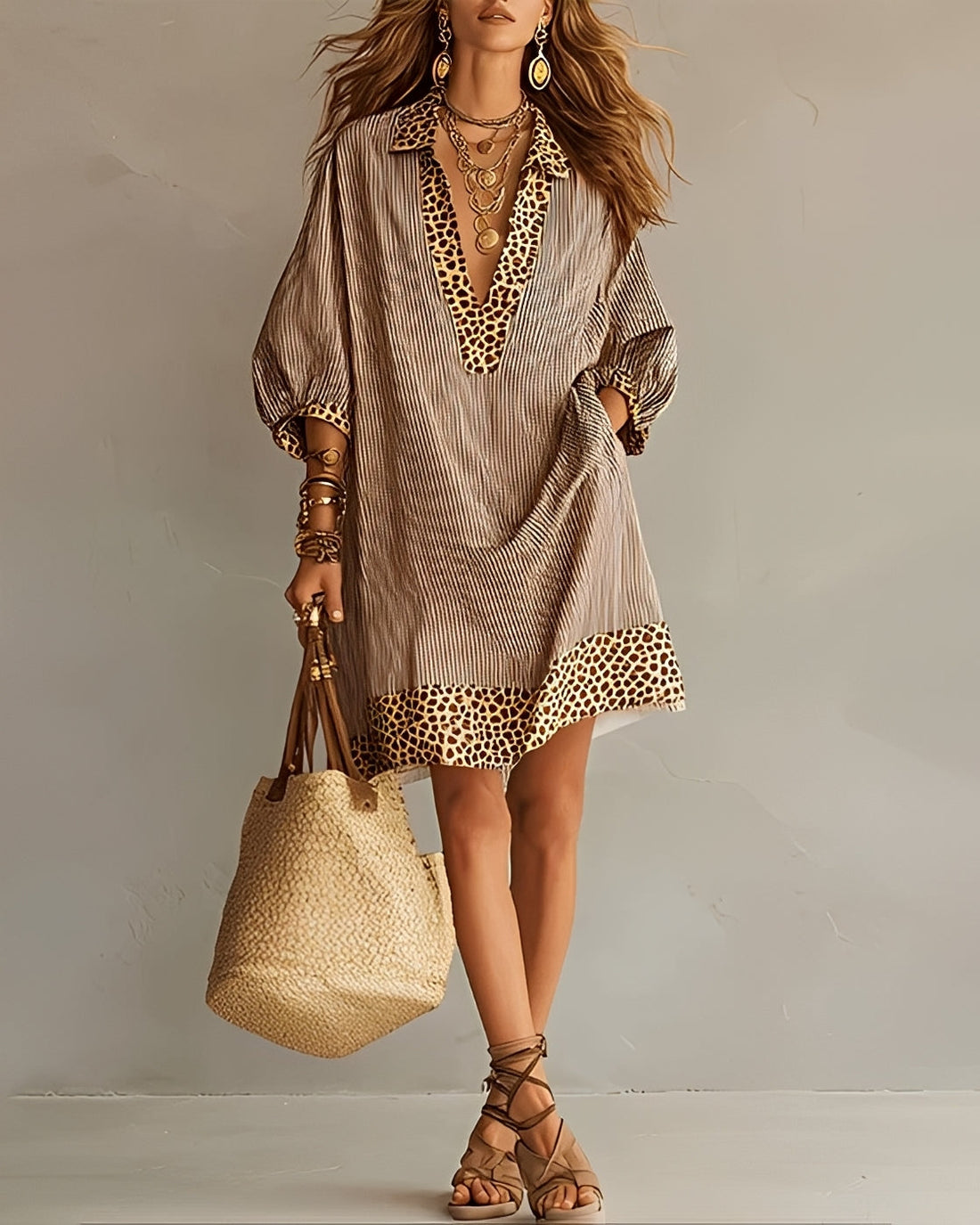 Abbie - Robe Chic avec Panneaux Doux