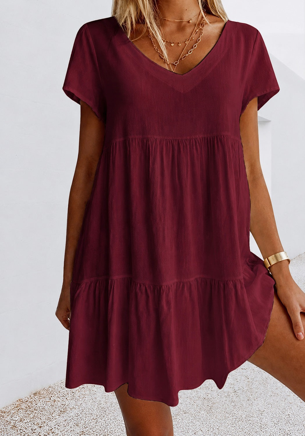 Cordelia - Robe Courte Large Décontractée