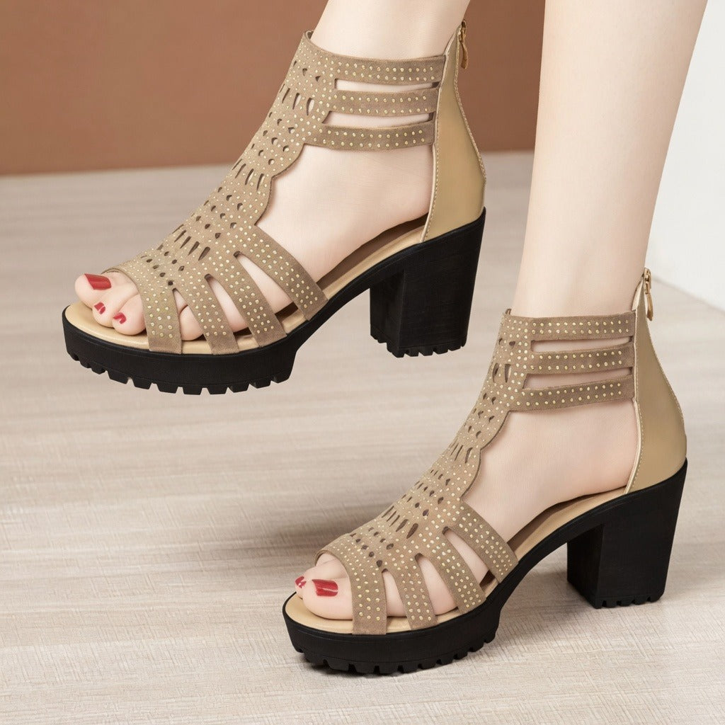 Krishan - Sandales à Talons Modernes