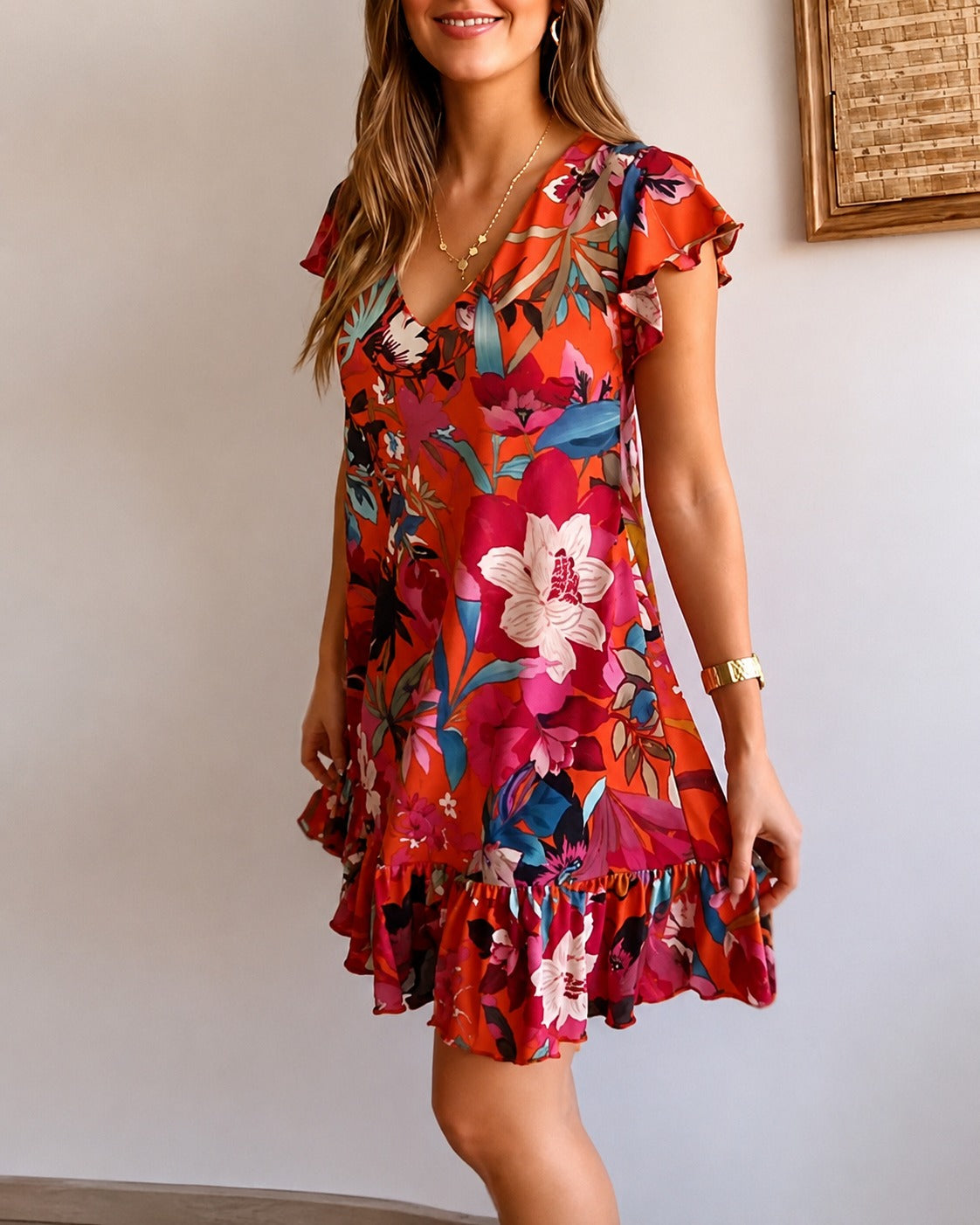 Katelyn - Jolie Robe à Motifs Floraux