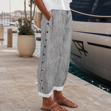Rachael - Pantalon Décontracté avec Poches Latérales