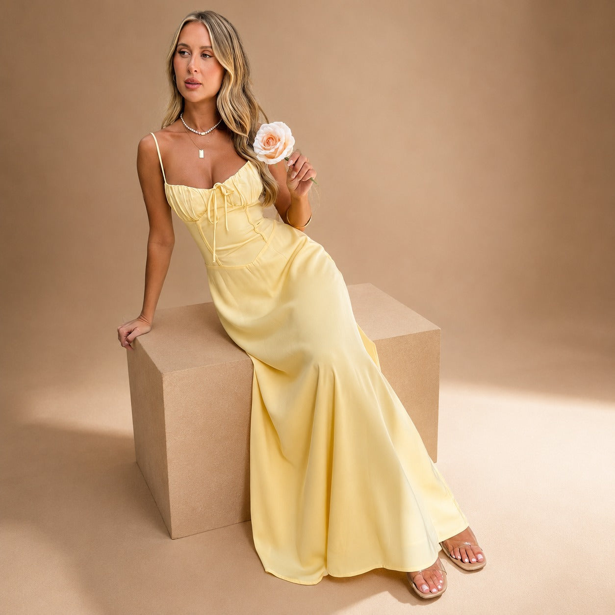 Louise - Robe Longue Élégante Maxi