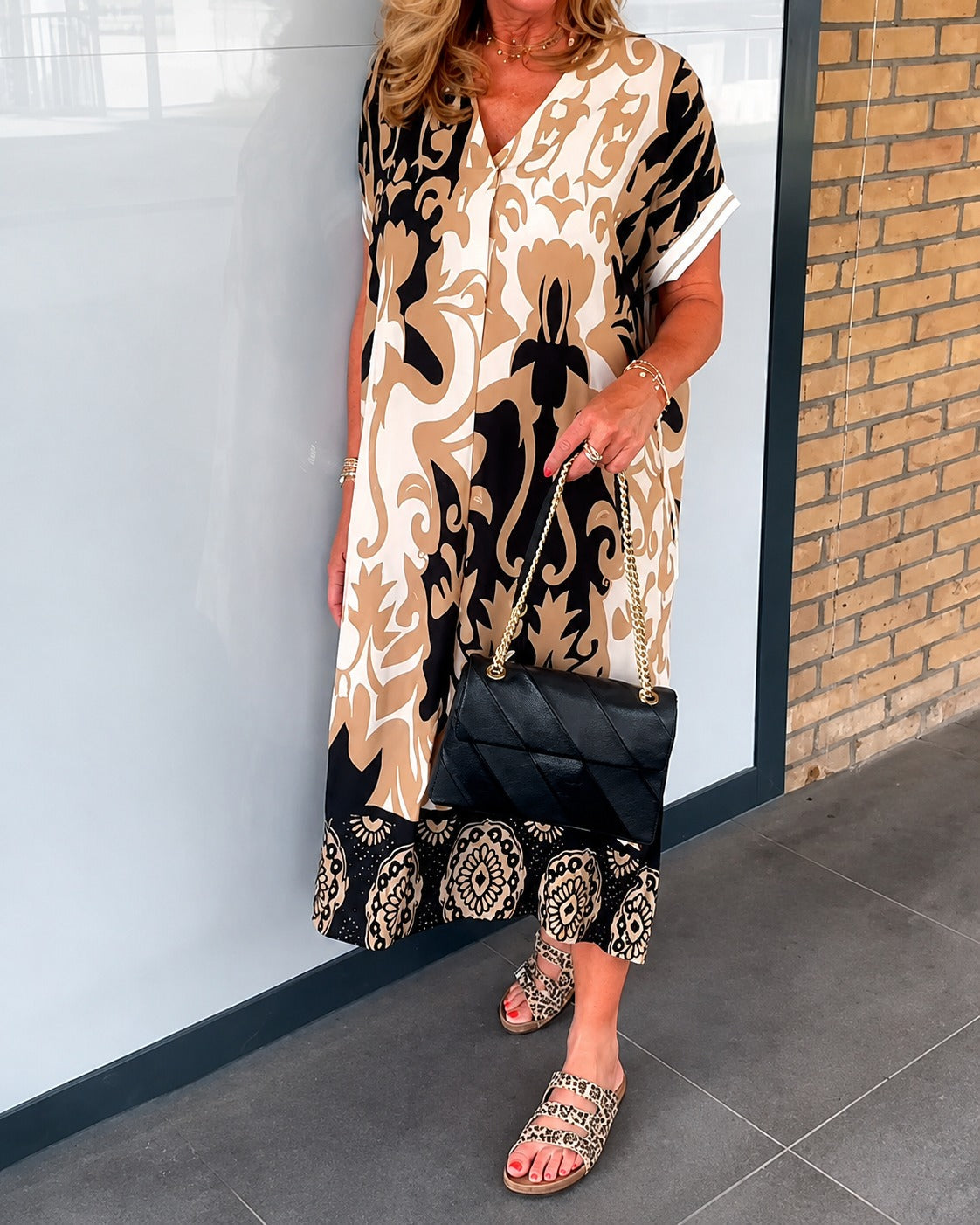 Yaseen - Robe chic avec dessins