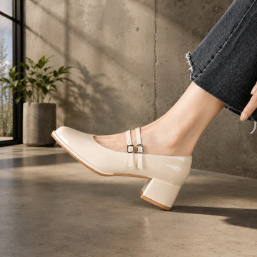 Curtis - Chaussures Chics à Talons Carrés