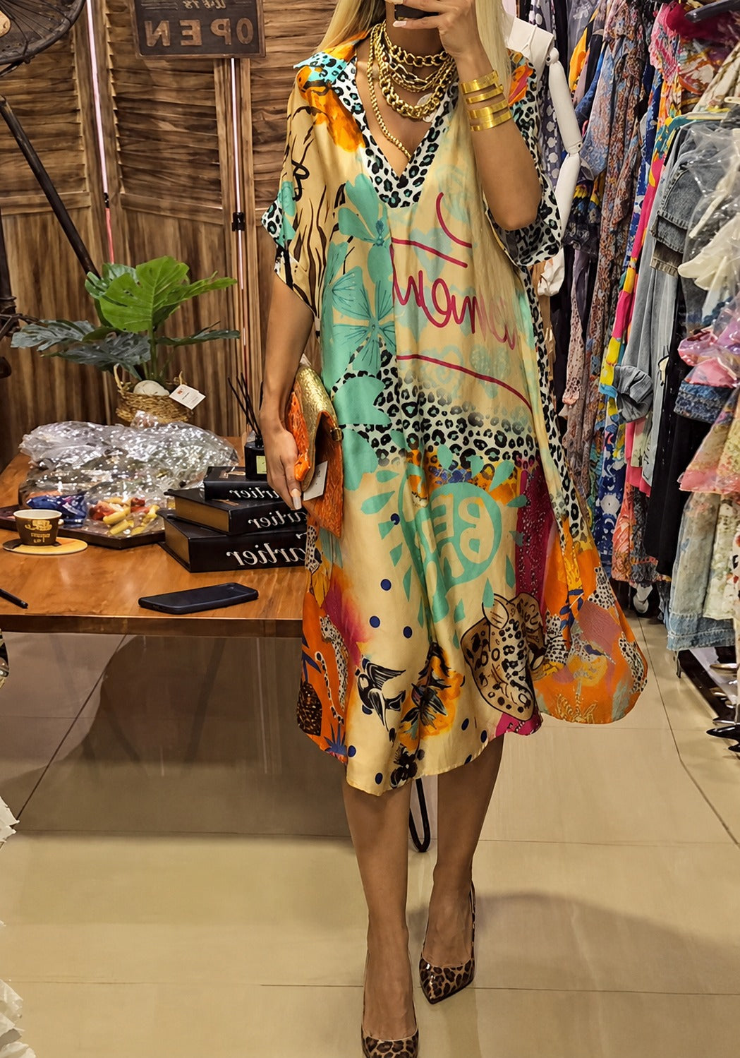 Remy - Robe Élégante à Motifs