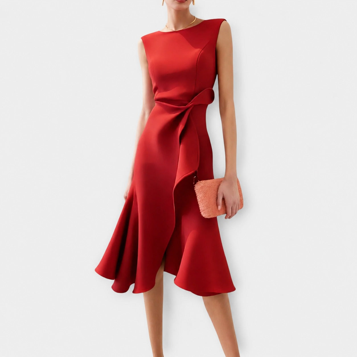 Stella - Robe Midi Élégante sans Manches