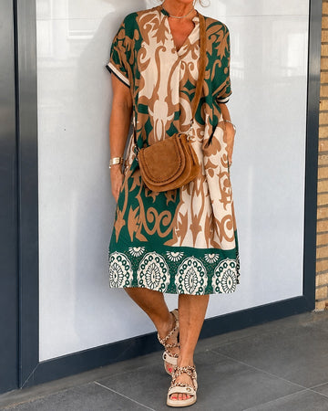 Yaseen - Robe chic avec dessins
