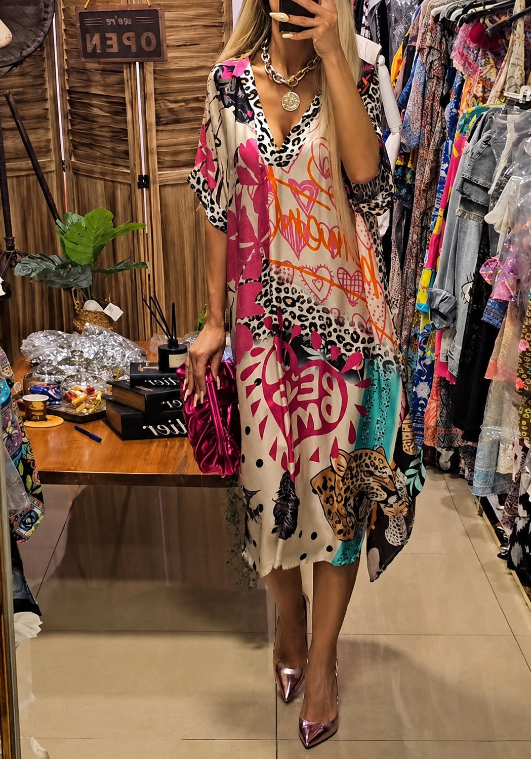 Remy - Robe Élégante à Motifs