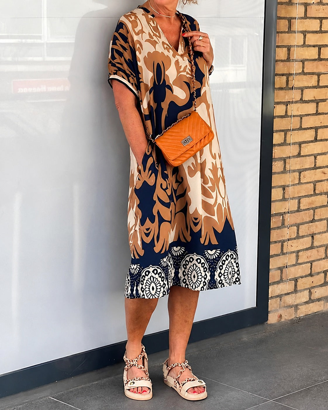 Yaseen - Robe chic avec dessins
