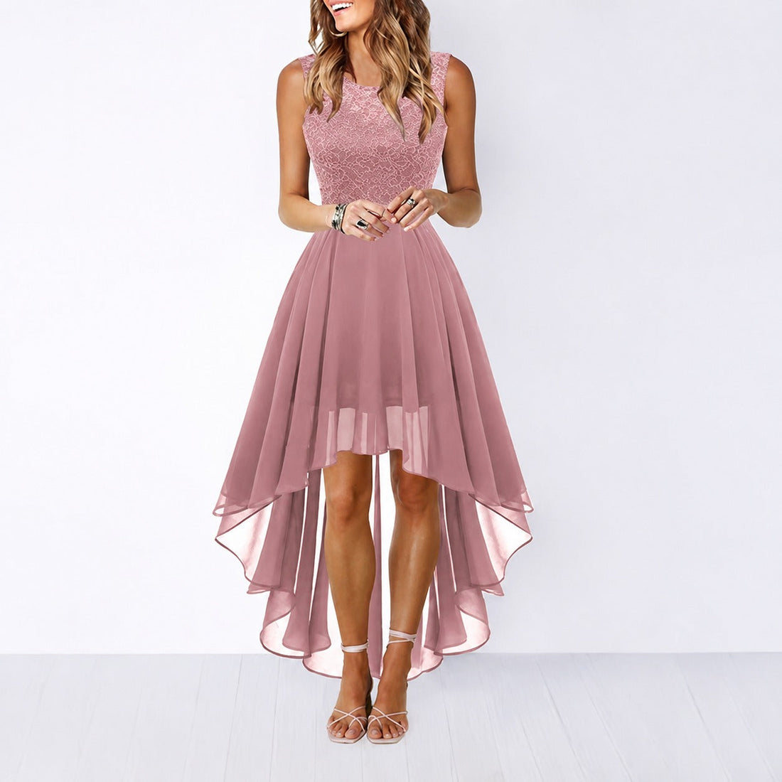 Airish - Robe Élégante avec Coupe Asymétrique