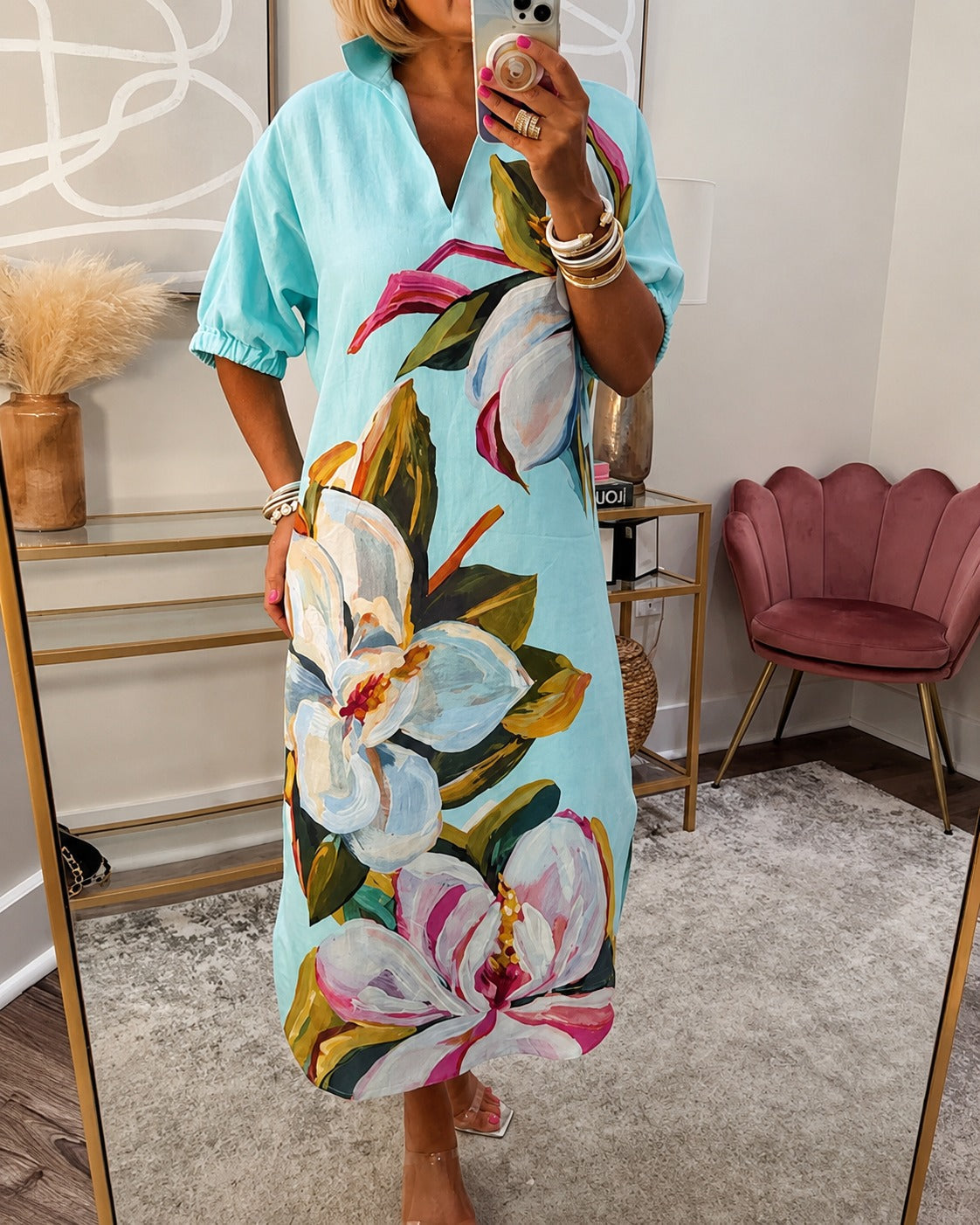 Myla - Robe Ample à Motifs Floraux