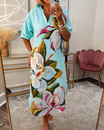 Myla - Robe Ample à Motifs Floraux