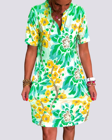 Pauline - Robe à Imprimés Floraux