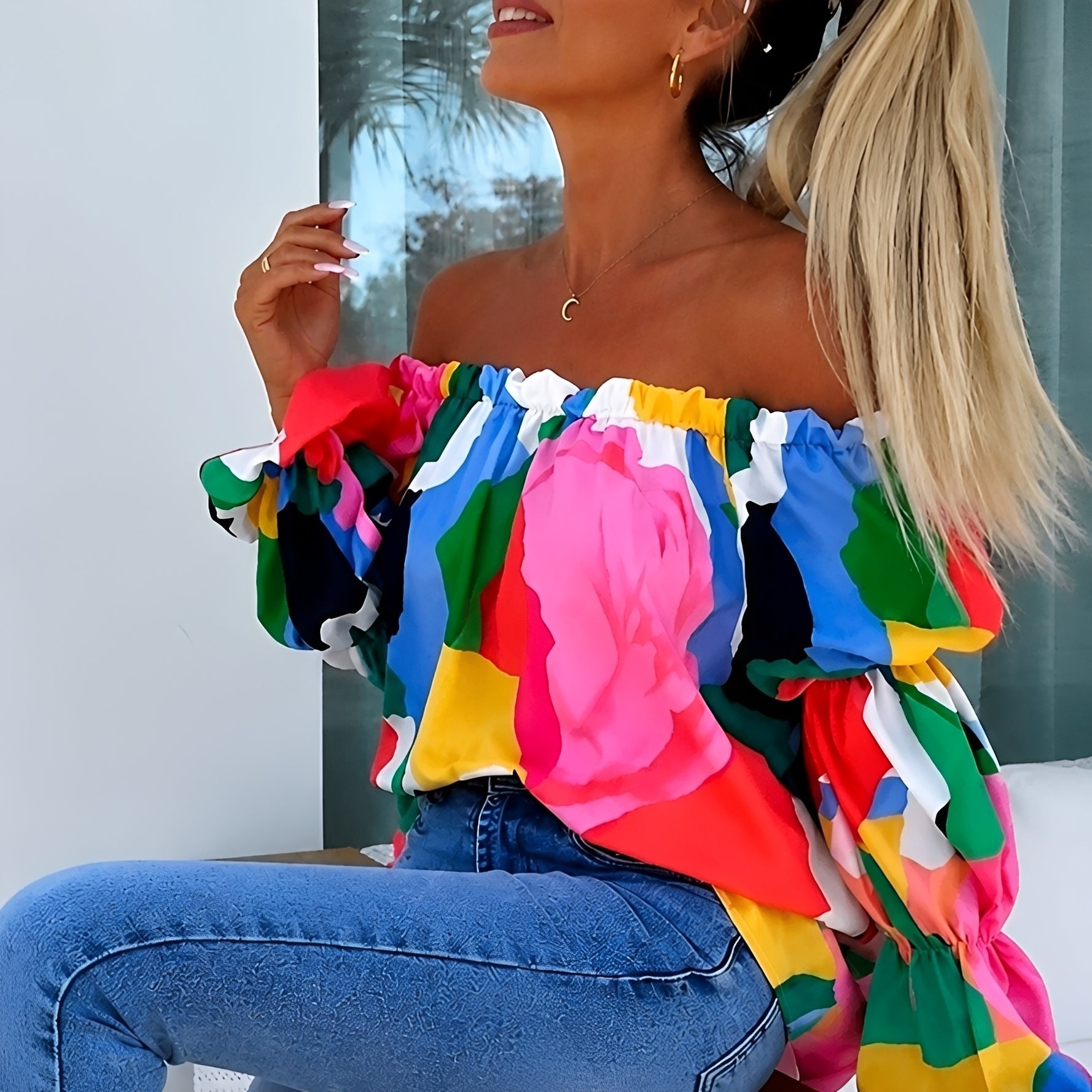 Priya - Blouse Élégante et Colorée