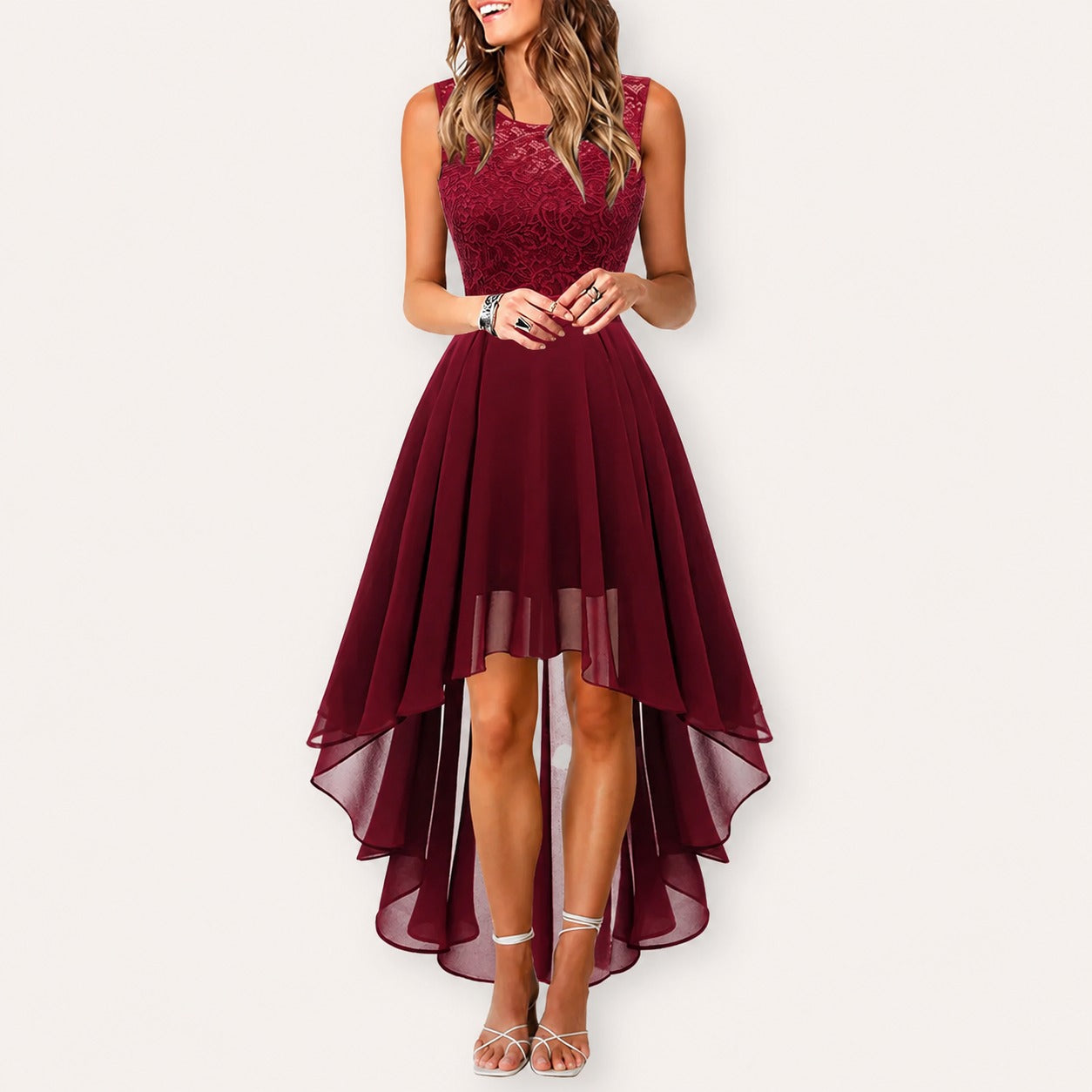 Airish - Robe Élégante avec Coupe Asymétrique