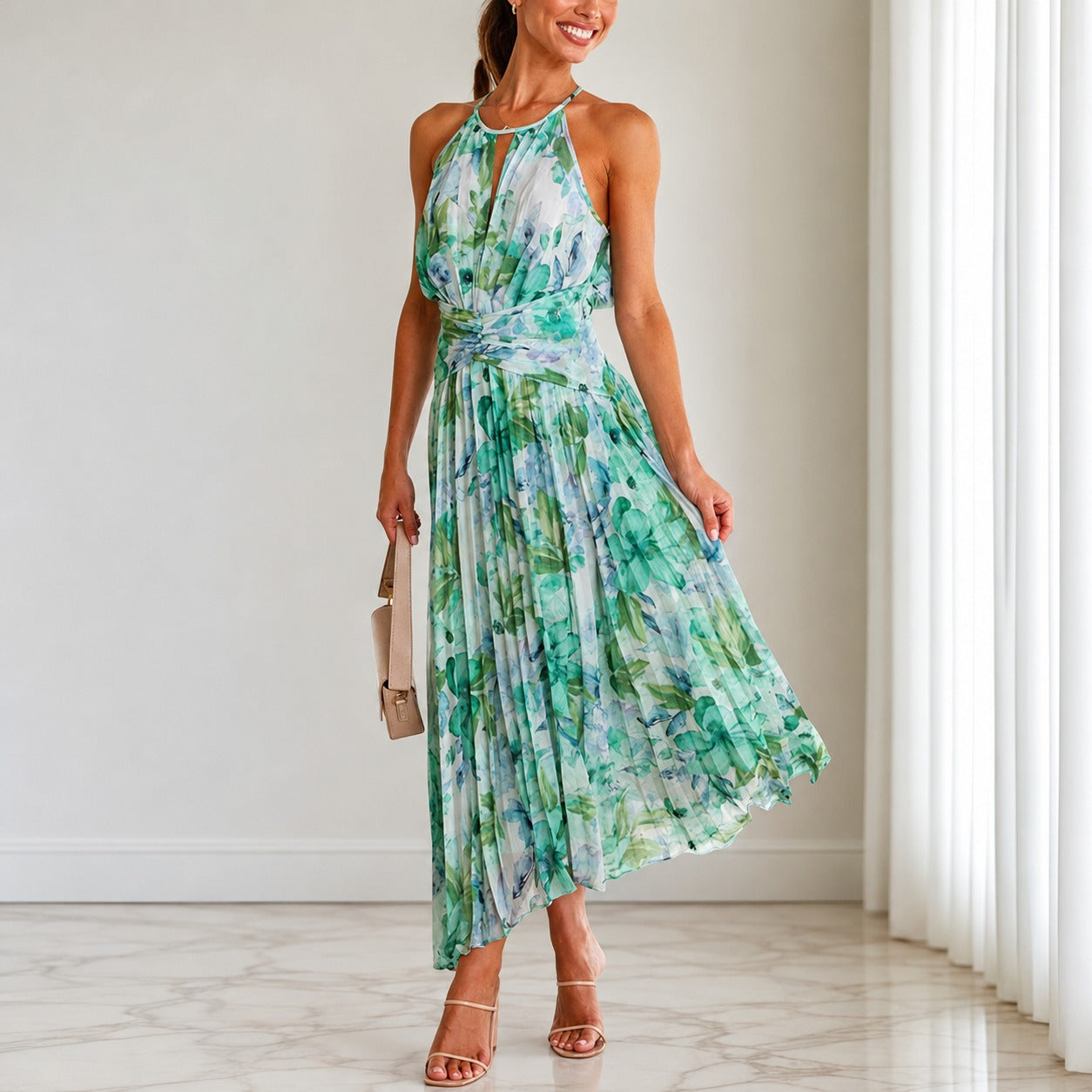 Emaan - Robe longue à fleurs élégante