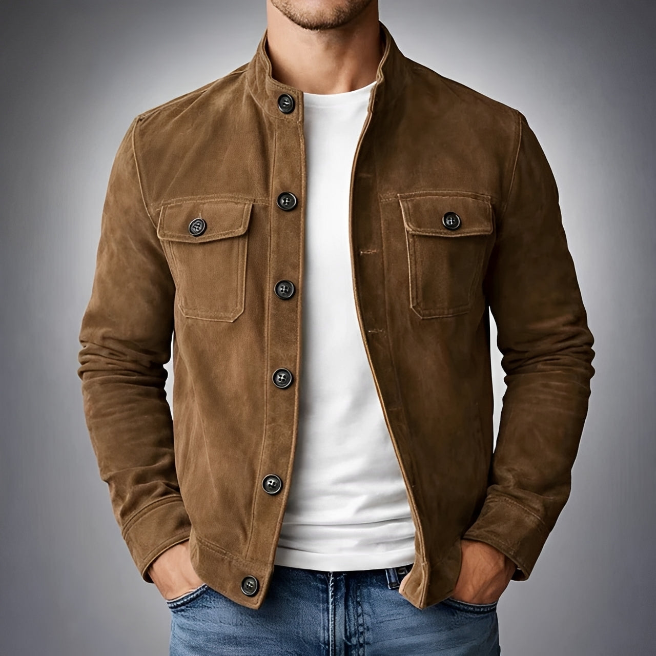 Gideon - Blazer Décontracté avec Boutons