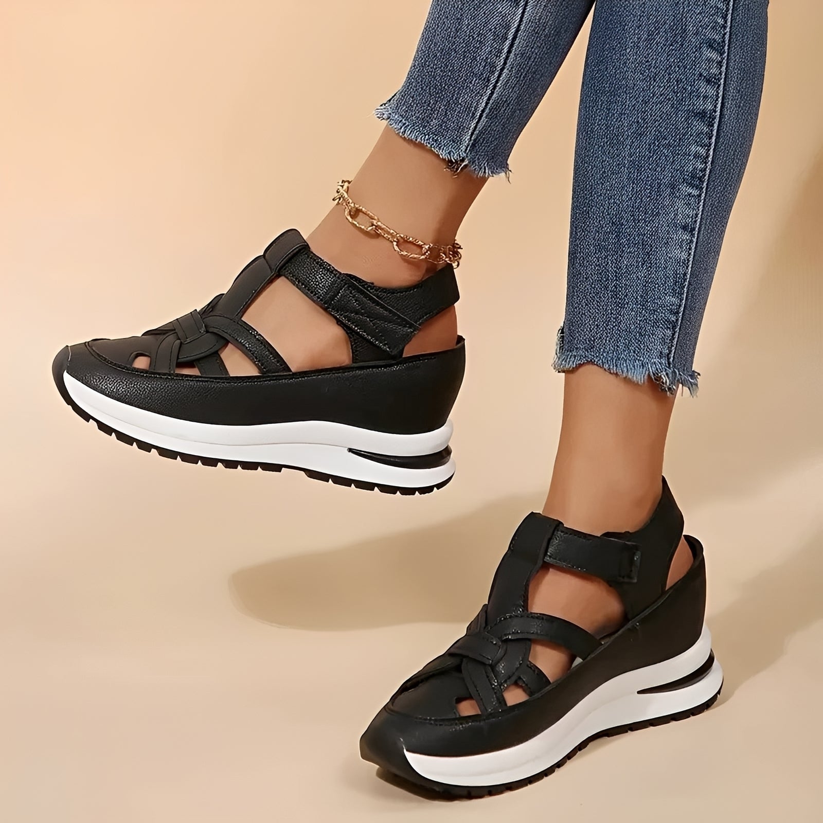 Zuzanna - Chaussures à Talon Compensé Décontractées