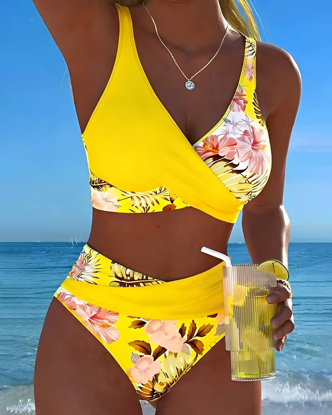 Eleri - Bikini à motif de fleurs élégant