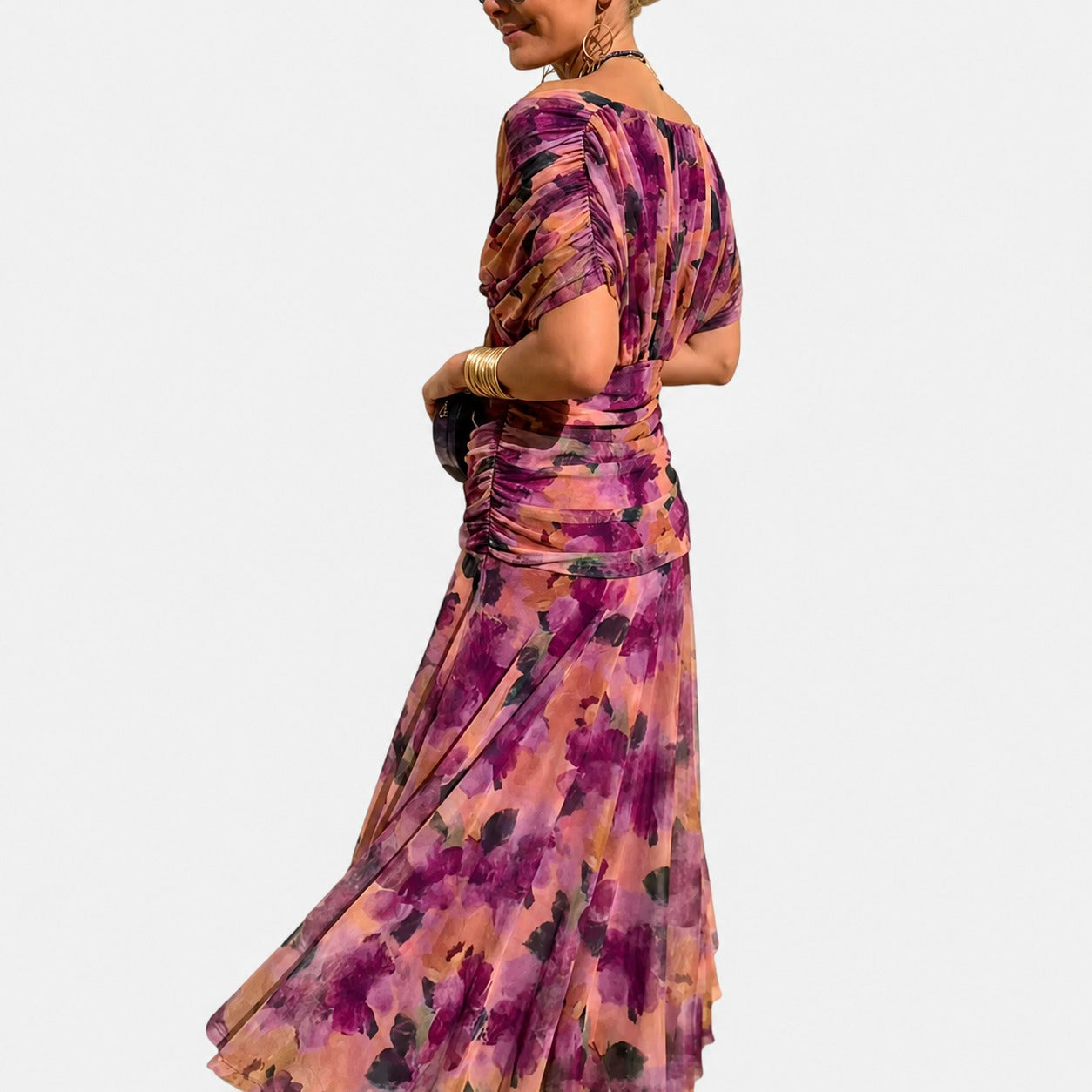 Bernice - Robe Maxi Élégante avec Détails Froncés