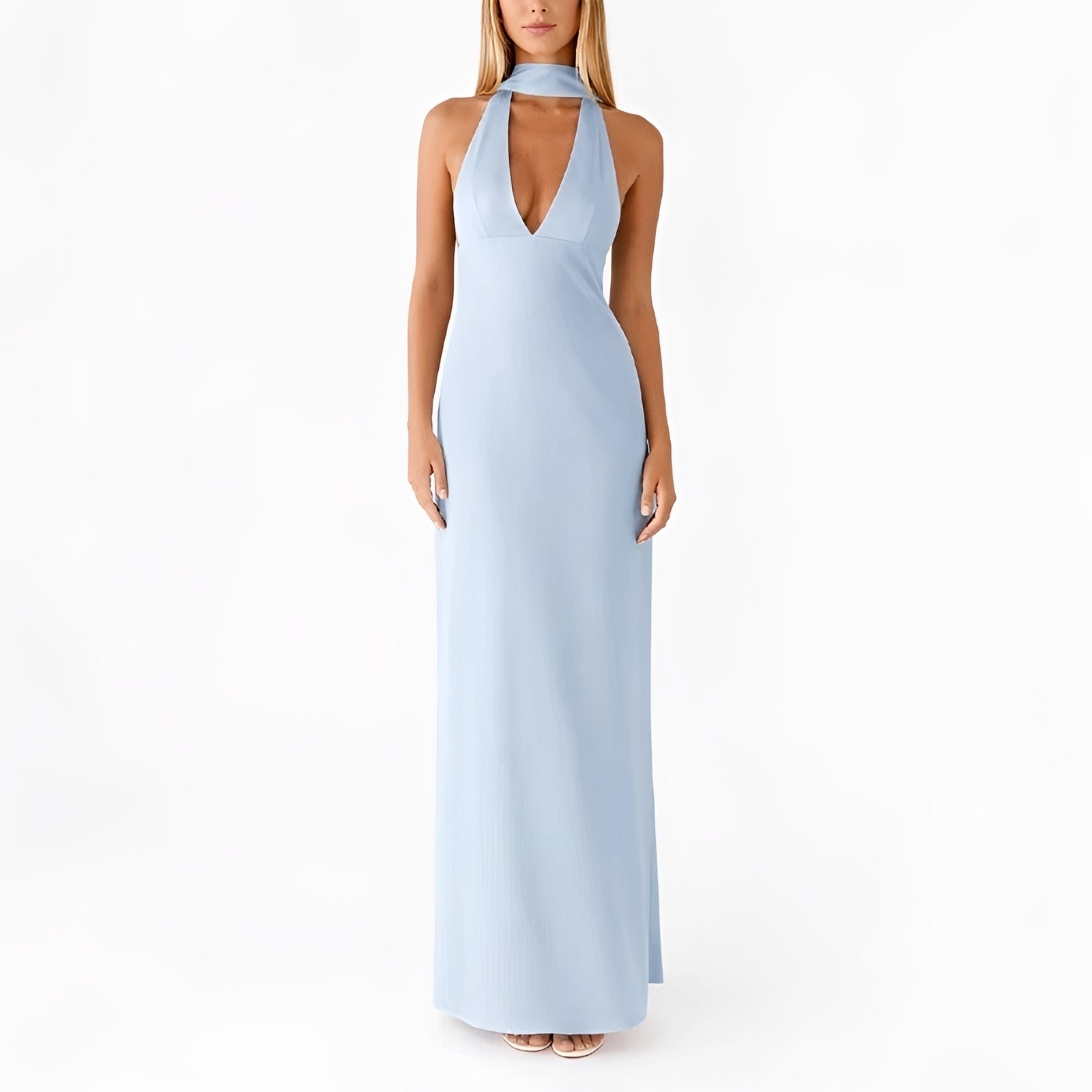 Amelie - Robe Longue à Col Halter