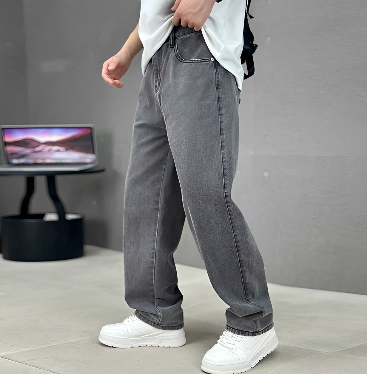 Garza - Jeans Relax à Coupe Droite