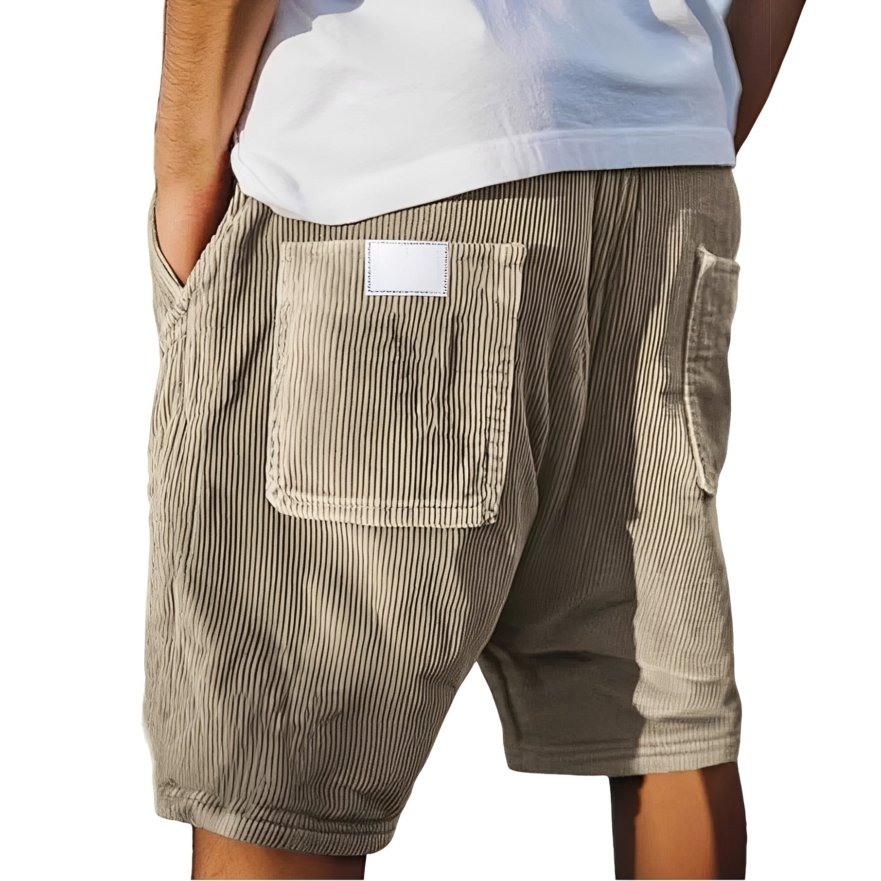 Ritchie - Shorts relax à texture côtelée