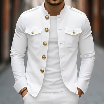 Leighton - Veste à boutons, élégante et décontractée