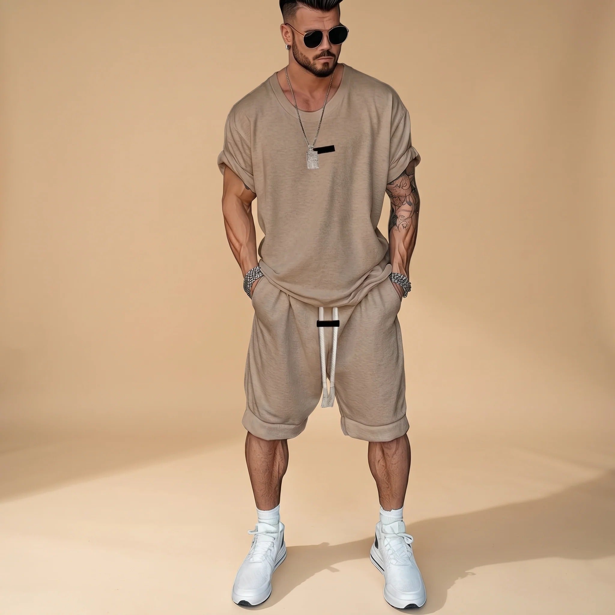 Alan - Set Chemise et Shorts Détente