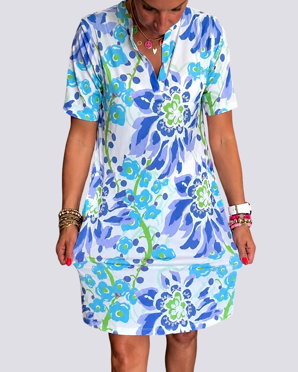 Pauline - Robe à Imprimés Floraux
