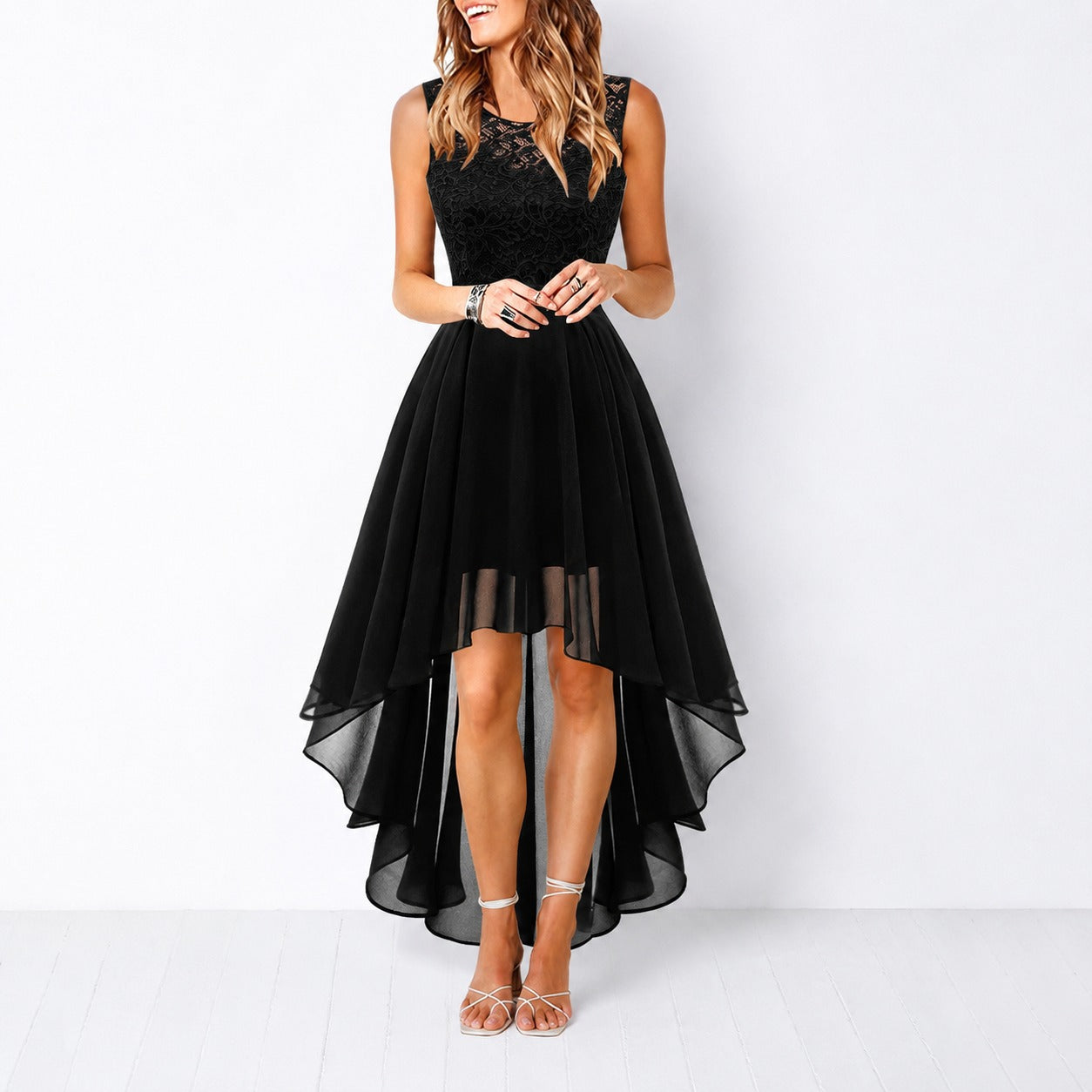 Airish - Robe Élégante avec Coupe Asymétrique