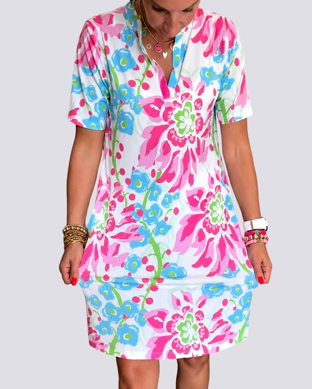 Pauline - Robe à Imprimés Floraux