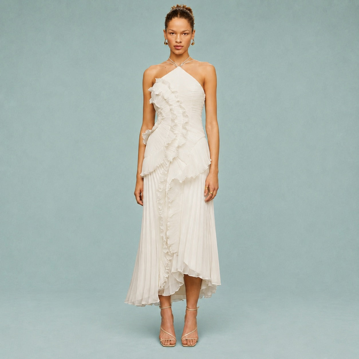 Roxan - Robe Longue avec Épaule Asymétrique