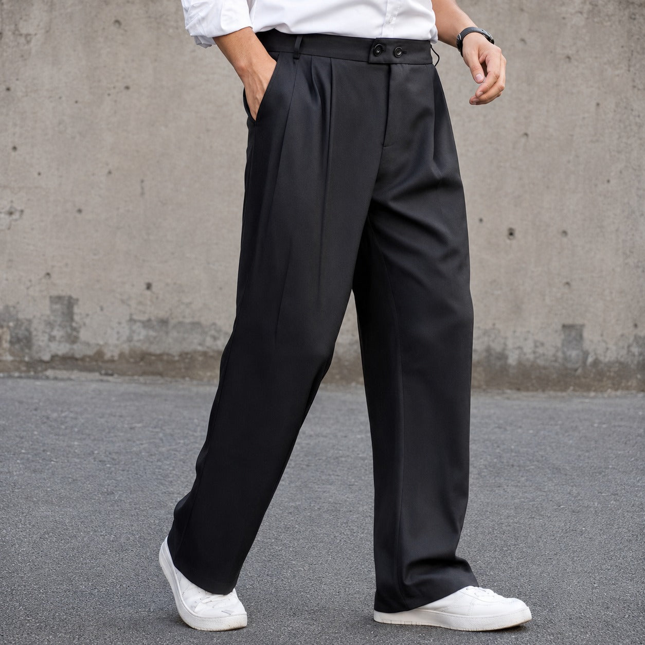 Clayton - Pantalon large et relax