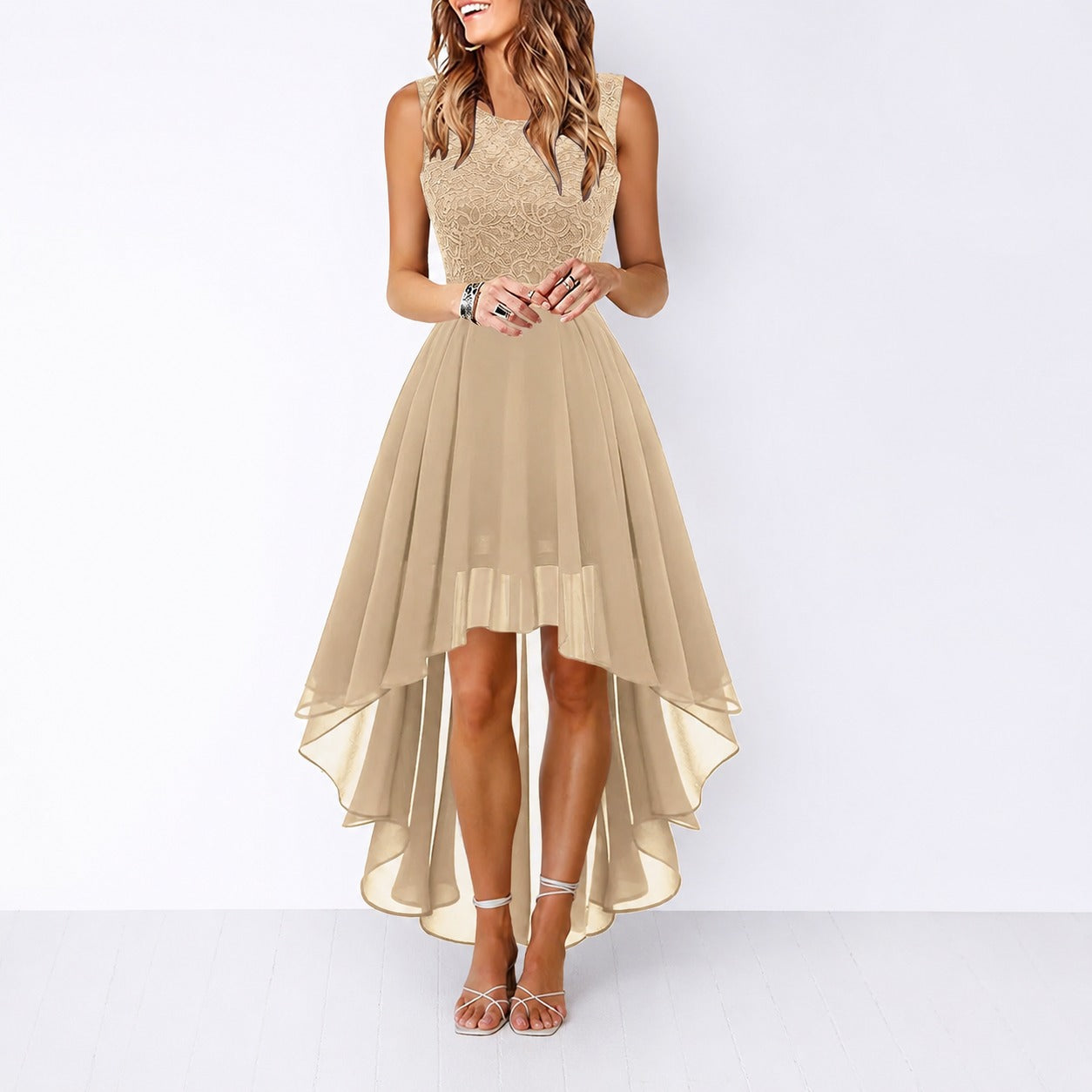 Airish - Robe Élégante avec Coupe Asymétrique